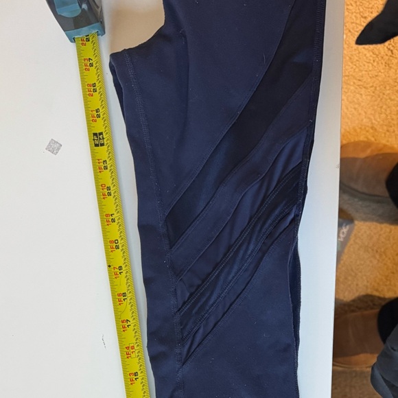 ALO YOGA Moto Mesh Leggings Navy Blue size Small - Picture 11 of 12